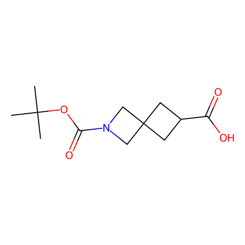 2-[(叔丁<em>氧基</em>)羰基] -2-氮杂螺[<em>3.3</em>]庚烷-6-羧酸，1211526-53-2，97%