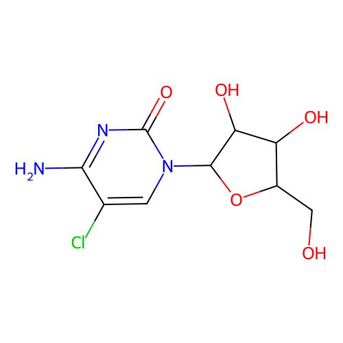 5-氯-1-(β-<em>D</em>-<em>阿拉伯</em><em>呋喃糖基</em>)胞苷，17676-65-2，97%