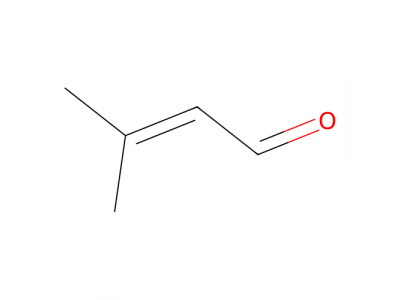 3-甲基-2-丁烯醛，107-86-8，>97.0%(GC)