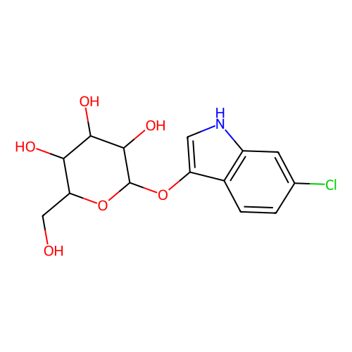 6-氯-<em>3</em>-<em>吲哚</em>-β-D-半乳糖皮蒽（约含13%<em>乙酸</em>乙酯）[用于生化研究]，138182-21-<em>5</em>，>98.0%(HPLC)