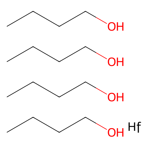 正<em>丁醇</em><em>铪</em>(IV)，22411-22-9，60% in n-butoxide, Hf: 22.6 wt%