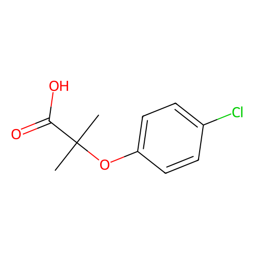 2-(4-氯苯氧基)<em>异</em><em>丁酸</em>，882-09-7，≥98%