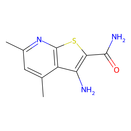 <em>3</em>-<em>氨基</em>-4，6-二<em>甲基</em>噻吩并[<em>2，3-b</em>]<em>吡啶</em>-<em>2</em>-甲酰胺，67795-42-0，98%