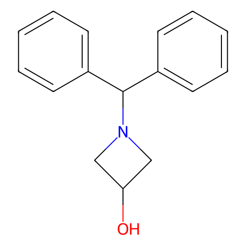 N-二苯<em>甲基</em>氮杂环<em>丁烷</em>-<em>3</em>-醇，18621-17-5，98%