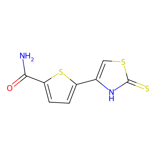 <em>2</em>-甲酰胺-5-(<em>2</em>-<em>巯基</em>-1,3-<em>噻唑</em>-4-基)-噻吩，52560-89-1，95%
