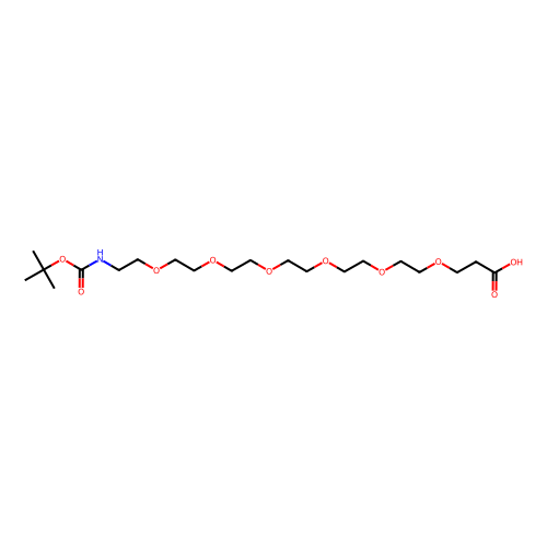 21-(Boc-氨基)-4,7,10,13,16,19-六氧杂<em>二十一</em><em>碳酸</em>，882847-13-4，97%