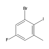 1-溴-<em>5</em>-氟-2-碘-<em>3</em>-甲基苯，1000576-<em>60</em>-2，98%