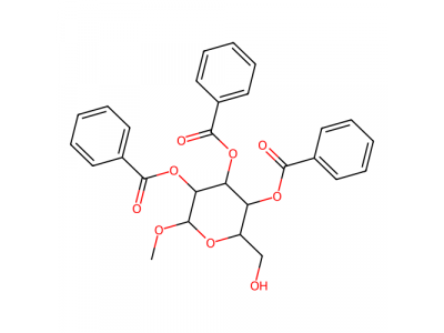 甲基2,3,4-三-O-苯甲酰-α-D-吡喃葡萄糖苷，34234-44-1，98%