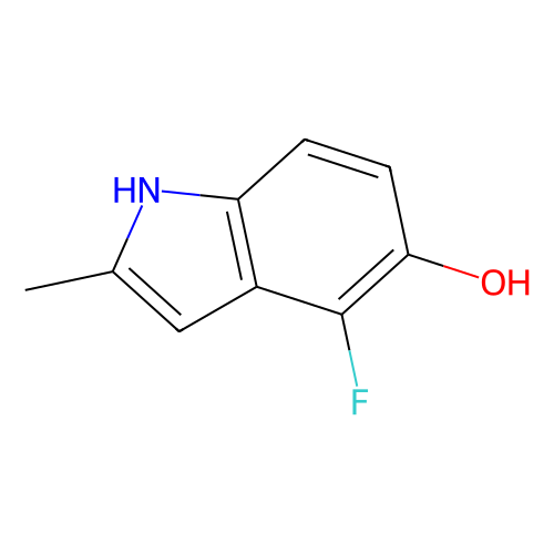 4-氟-5-<em>羟基</em>-2-甲基<em>吲哚</em>，288385-88-6，97%
