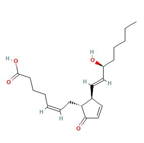 Prostaglandin <em>A2</em>,花生四烯酸衍生的内源性代谢物，13345-50-1，≥98%