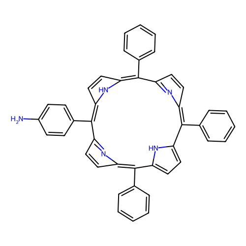 4-（<em>10,15</em>,20-三苯基<em>卟啉</em>-<em>5</em>-<em>基</em>）苯胺，67605-64-5，97%