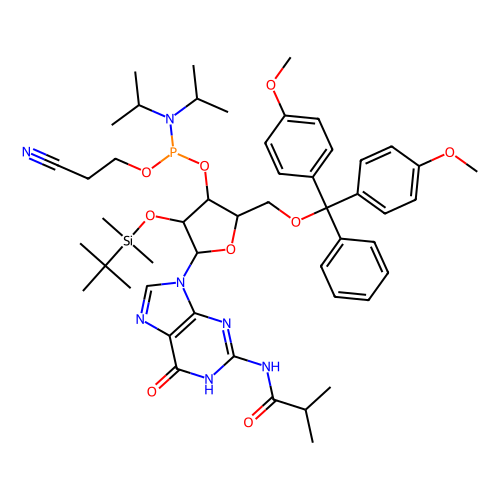 <em>DMT</em>-2′O-TBDMS-rG(<em>ib</em>) 亚磷酰胺，147201-04-5，95%