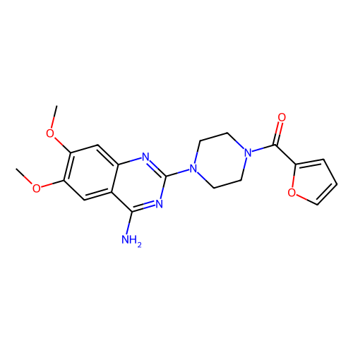 哌唑嗪，19216-56-9，<em>10mM</em> in <em>DMSO</em>