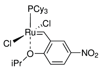 二氯(2-异丙氧基-5-硝基苯基亚甲基)(<em>三环</em>己基<em>膦</em>)钌，625082-83-9，95%