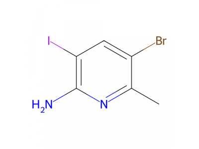 2-氨基-5-溴-3-碘-6-甲基吡啶，958357-86-3，95%