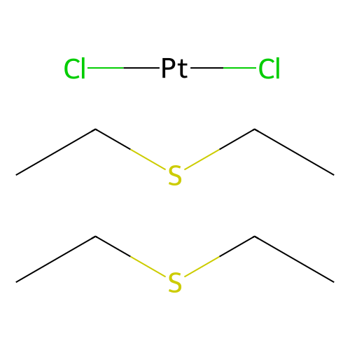 顺-二<em>氯</em>二(二乙基<em>硫</em><em>醚</em>)铂(II)，15442-57-6，98%