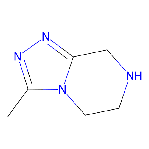 3-甲基-<em>5</em>H,<em>6H</em>,<em>7</em>H,8H-[1,2,4]三唑[4,3-a]吡嗪，886886-04-0，97%