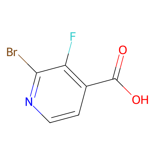2-溴-<em>3</em>-氟<em>异</em><em>烟酸</em>，1211530-89-0，97%