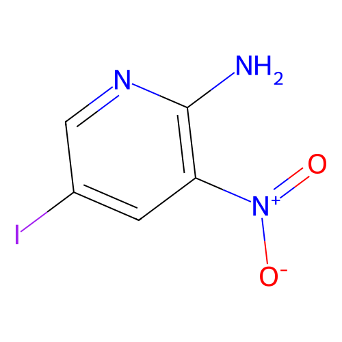 5-碘-<em>3</em>-硝基吡啶-2-胺，25391-57-5，97%