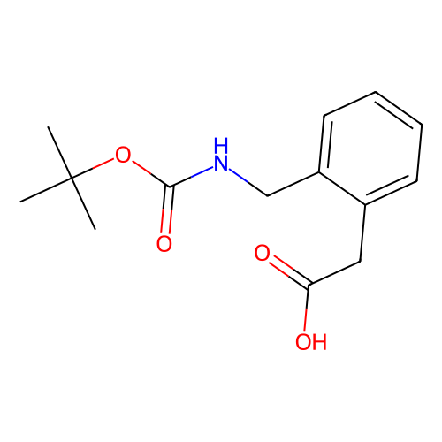 2-(Boc-氨基甲基)苯乙酸，40851-66-9，97