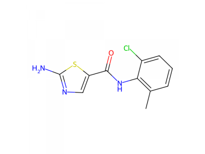 2-氨基-N-(2-氯-6-甲基苯基)噻唑-5-甲酰胺，302964-24-5，>98.0%