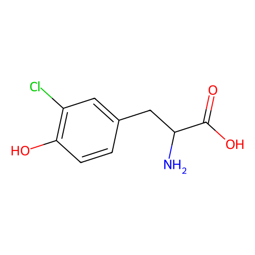 <em>3</em>-氯-<em>L</em>-<em>酪氨酸</em>，7423-93-0，98%