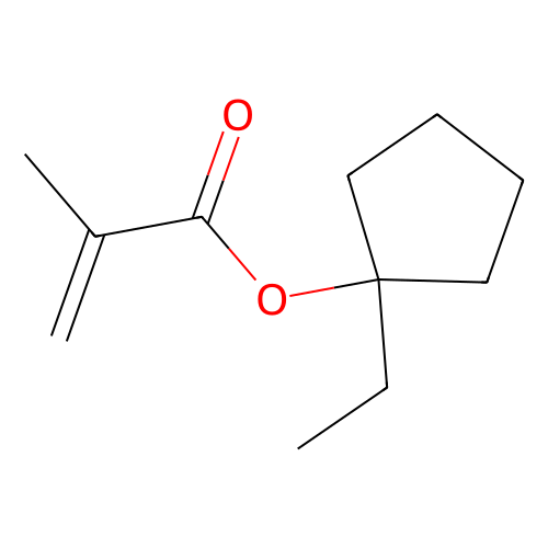 甲基丙烯酸1-乙基环戊酯 (<em>含</em>稳定剂<em>MEHQ</em>)，266308-58-1，>98.0%(GC)