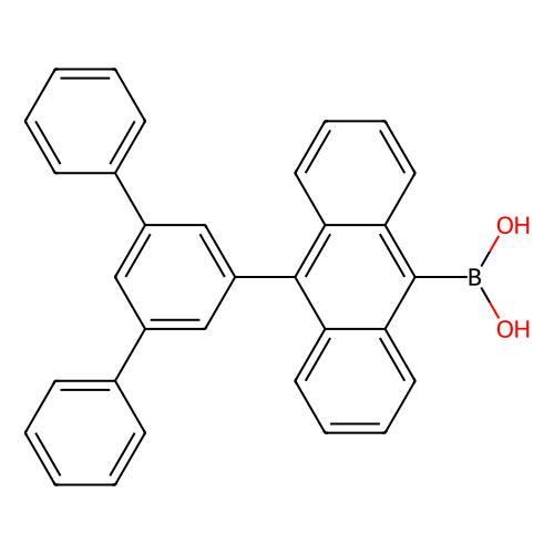 10-(<em>1,1</em>':3',<em>1</em>''-三联苯-5'-基)蒽-9-硼酸 (含有数量不等的酸酐)，1415334-59-6，97%