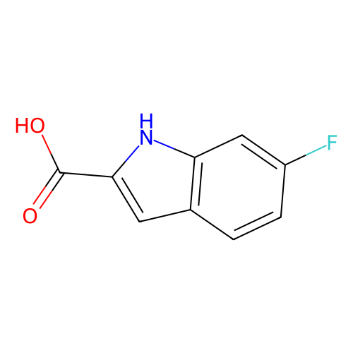 6-氟<em>吲哚</em>-2-<em>羧酸</em>，3093-97-8，97%
