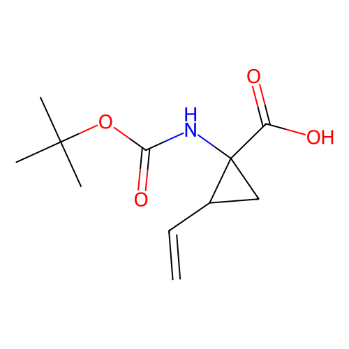 (<em>1R</em>,<em>2S</em>)-1-[(叔丁氧羰基)氨基]-2-乙烯基环丙烷甲酸，159622-10-3，98%