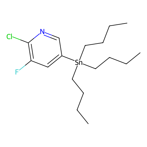 2-氯-<em>3</em>-氟-5-(<em>三</em><em>丁基</em><em>锡</em>烷基)吡啶，405556-97-0，90%