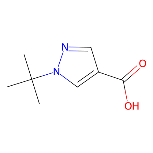 1-叔丁基吡唑-<em>4</em>-甲酸，950858-<em>65</em>-8，98%