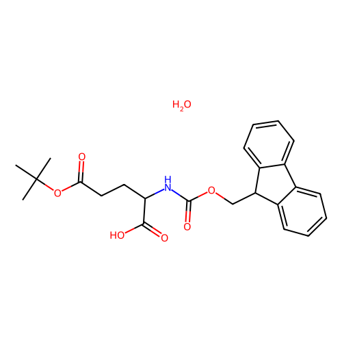 N-芴甲氧羰基-<em>L</em>-谷氨酸 γ-叔丁酯 <em>一水合物</em>，204251-24-1，98%