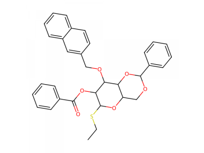 乙基 4,6-O-苯亚甲基-3-O-(2-萘基甲基)-2-O-苯甲酰基-1-硫代-β-D-吡喃葡萄糖苷，352008-11-8，≥98%