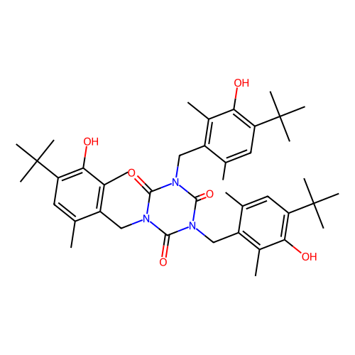 异氰脲酸三(4-叔<em>丁基</em>-3-<em>羟基</em>-2,6-二<em>甲苯</em>基)酯，40601-76-1，>98.0%(HPLC)(N)