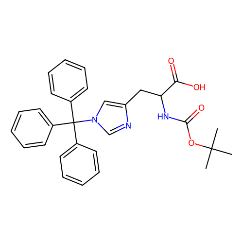 <em>N-Boc-N</em>'-<em>三</em><em>苯甲基</em>-L-组氨酸，32926-43-5，98%