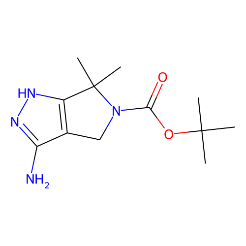 <em>3</em>-氨基-6,6-二甲基-<em>1H</em>,<em>4</em>H,5H,6H-叔吡咯并[<em>3</em>,4-c]吡唑-5-羧酸叔丁酯，398491-61-7，97%