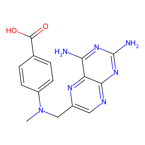 4-[N-(2,4-二氨基-6-<em>蝶啶</em>甲基)-N-甲氨基]苯甲酸，19741-14-1，95%