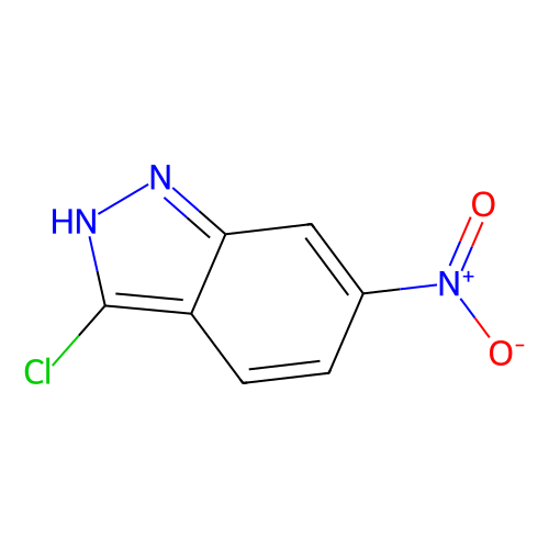 3-氯-<em>6</em>-硝基-1H-吲唑，50593-68-5，97%