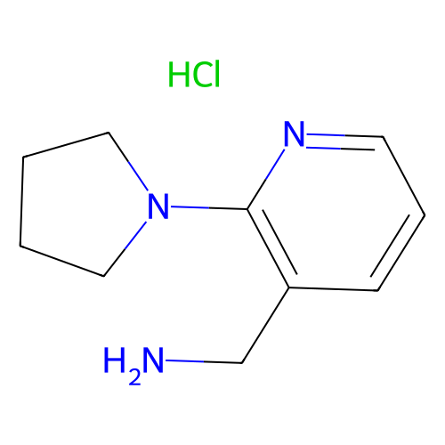 (2-(吡咯烷-1-<em>基</em>)<em>吡啶</em>-<em>3</em>-<em>基</em>)<em>甲</em>胺<em>盐酸盐</em>，1588441-33-1，95%