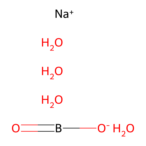 <em>偏</em>硼酸钠,四水，10555-76-7，AR