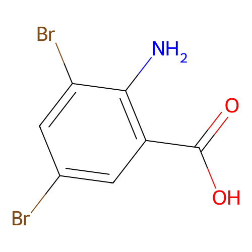 <em>2</em>-氨基-3,5-二溴苯甲酸，<em>609</em>-85-8，≥98.0%(HPLC)