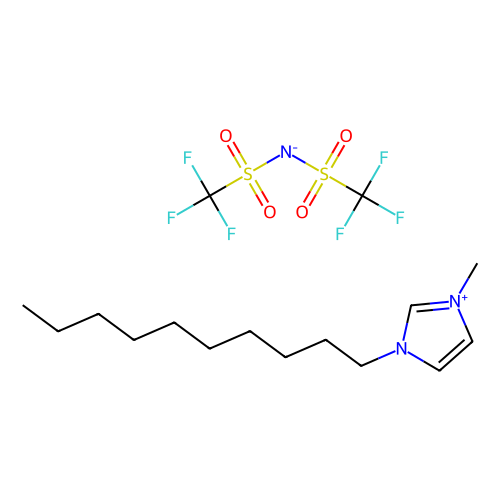 1-癸基-3-甲基咪唑双(三氟<em>甲烷</em><em>磺</em>酰基)酰亚胺，433337-23-6，>98.0%(HPLC)