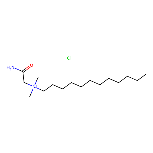 N-(<em>2</em>-氨基-<em>2</em>-<em>氧</em>代<em>乙基</em>)-N,N-<em>二甲基</em>十二烷-1-<em>铵</em>氯化物，15538-15-5，97%