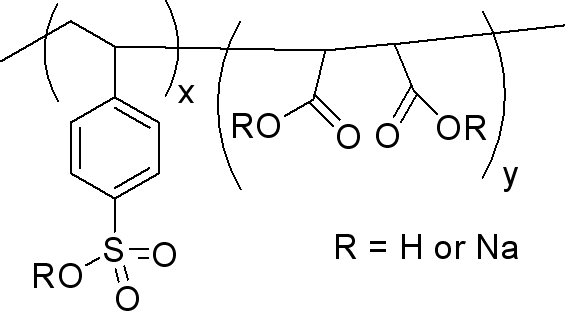 聚（<em>4</em>-<em>苯乙烯</em>磺酸-共聚-马来酸）钠盐，68037-40-1，4-<em>苯乙烯</em>磺酸:马来酸（摩尔比率1:1）
