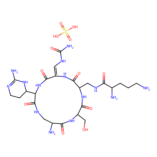 <em>硫酸</em>卷曲霉素，<em>1405</em>-37-4，Potency 700 - 1050 μG/mg