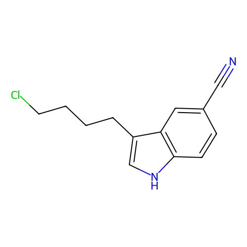 3-（4-氯代丁基）-5-<em>氰</em><em>基</em><em>吲哚</em>，143612-79-7，97%