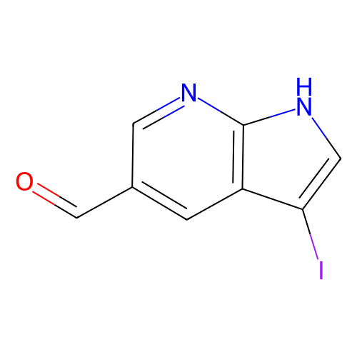 3-碘-1h-<em>吡咯</em>并[<em>2</em>,3-b]吡啶-5-<em>甲醛</em>，900514-07-0，96%