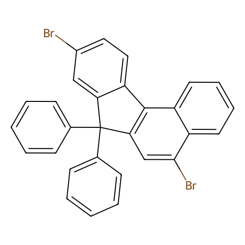 5,9-二溴-7,7-二苯基-7H-苯并[<em>c</em>]芴，854952-90-2，≥97%