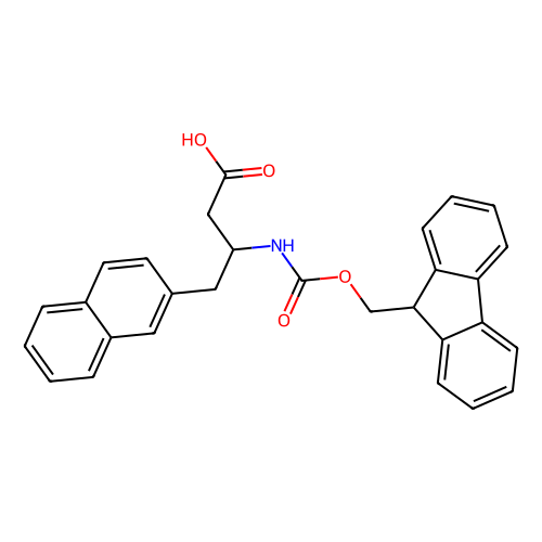 Fmoc-(<em>R</em>)-<em>3</em>-氨基-4-(2-萘)-<em>丁酸</em>，269398-91-6，95%